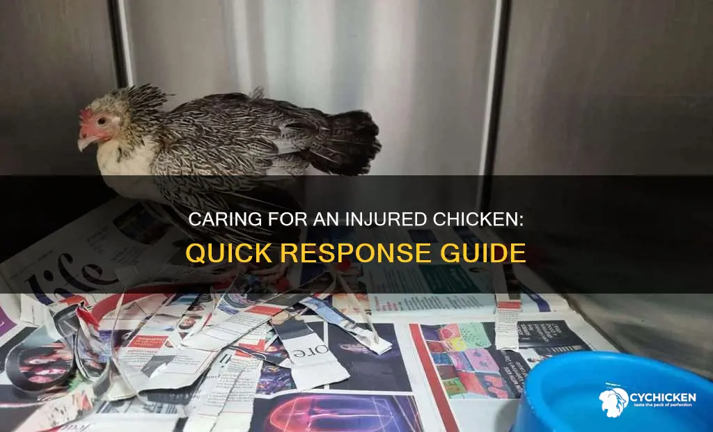 how to care for a chicken that was attacked