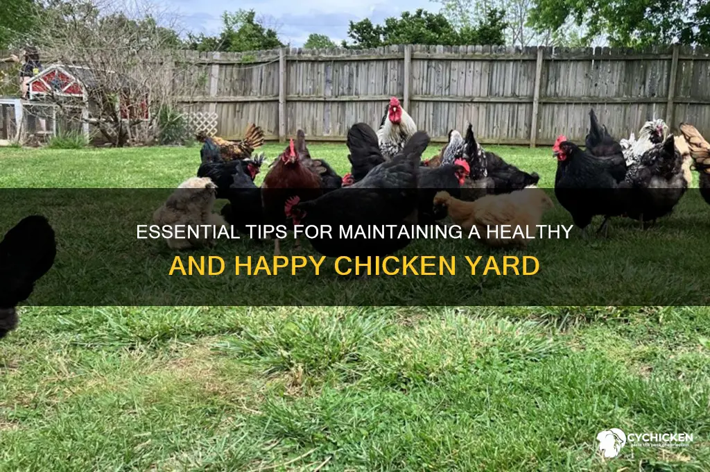 how to care for a chicken yard