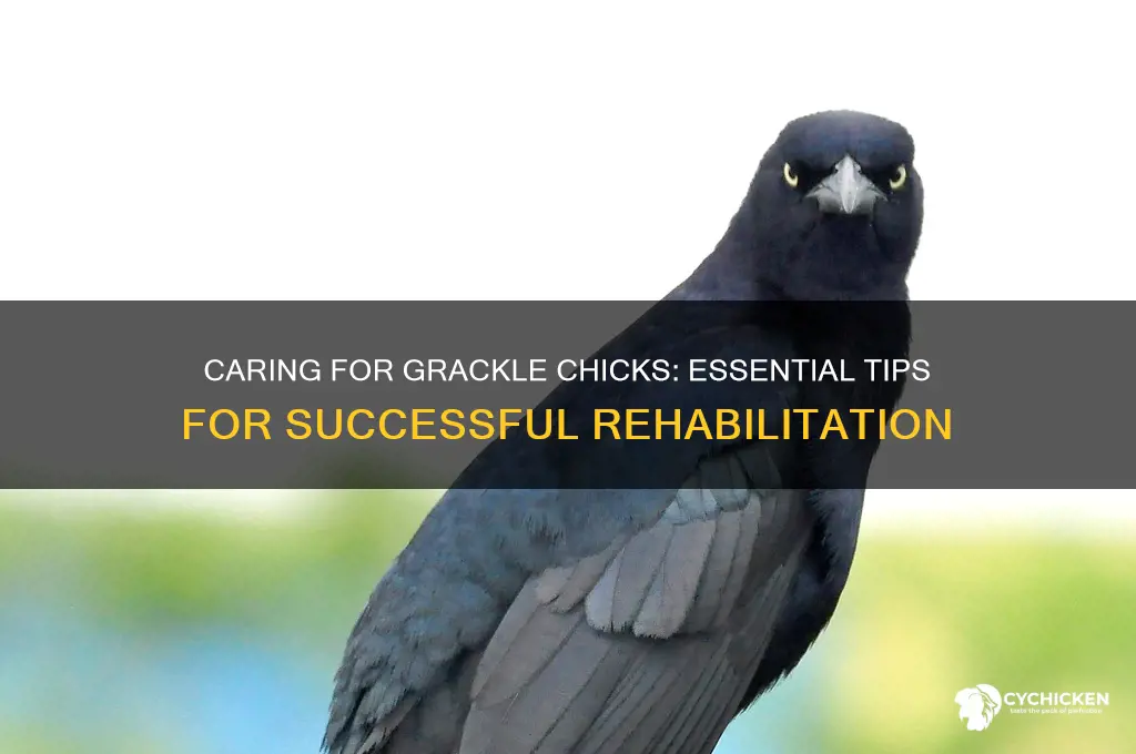 how to care for a grackle chick