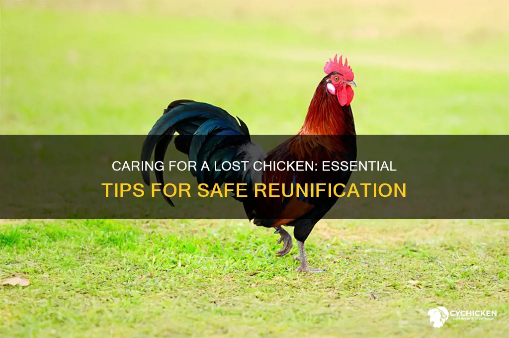 how to care for a lost chicken