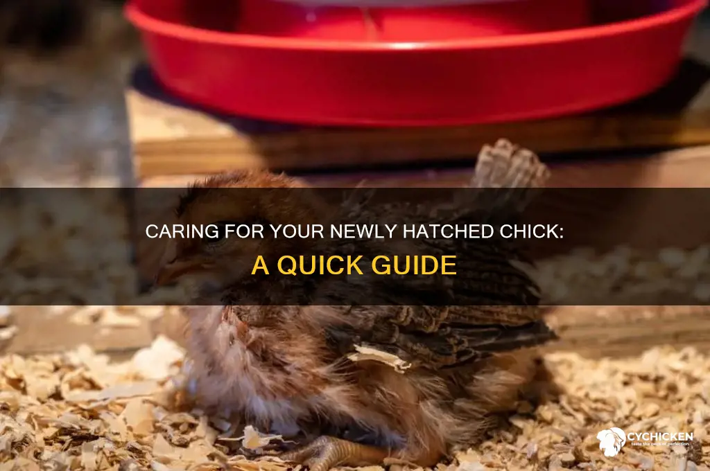 how to care for a newly hatched chick