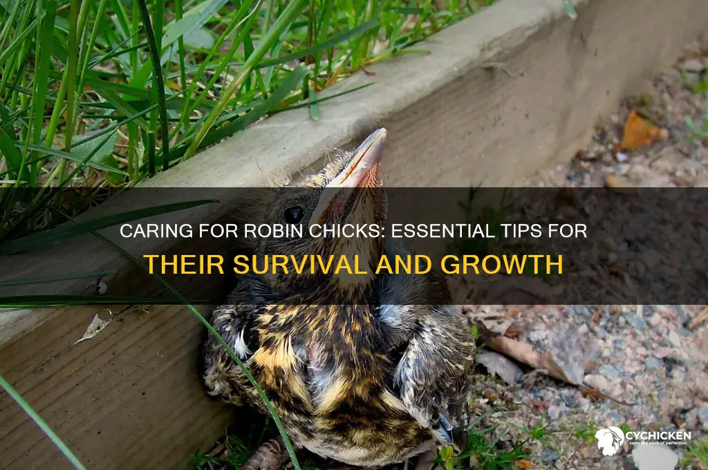 how to care for a robin chick