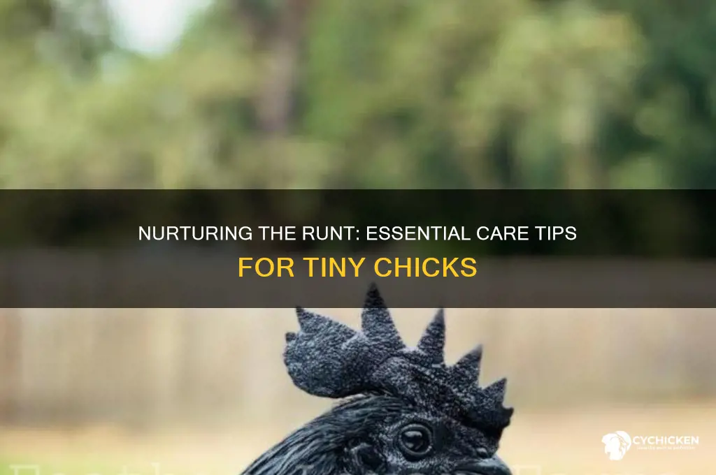 how to care for a runt chick