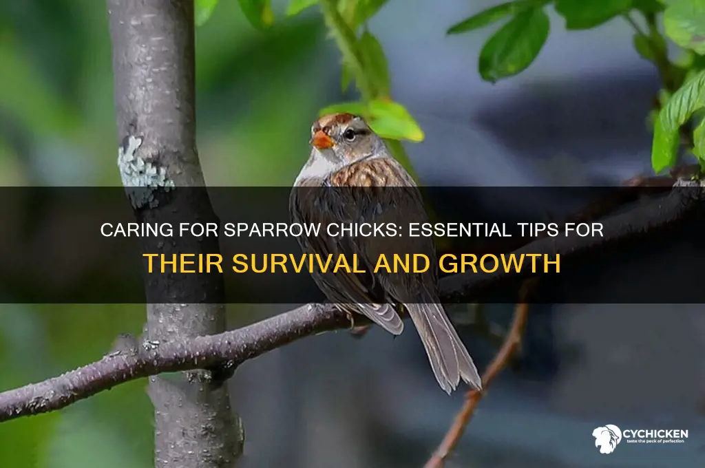 how to care for a sparrow chick