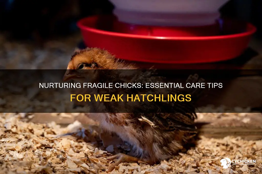 how to care for a weak chick