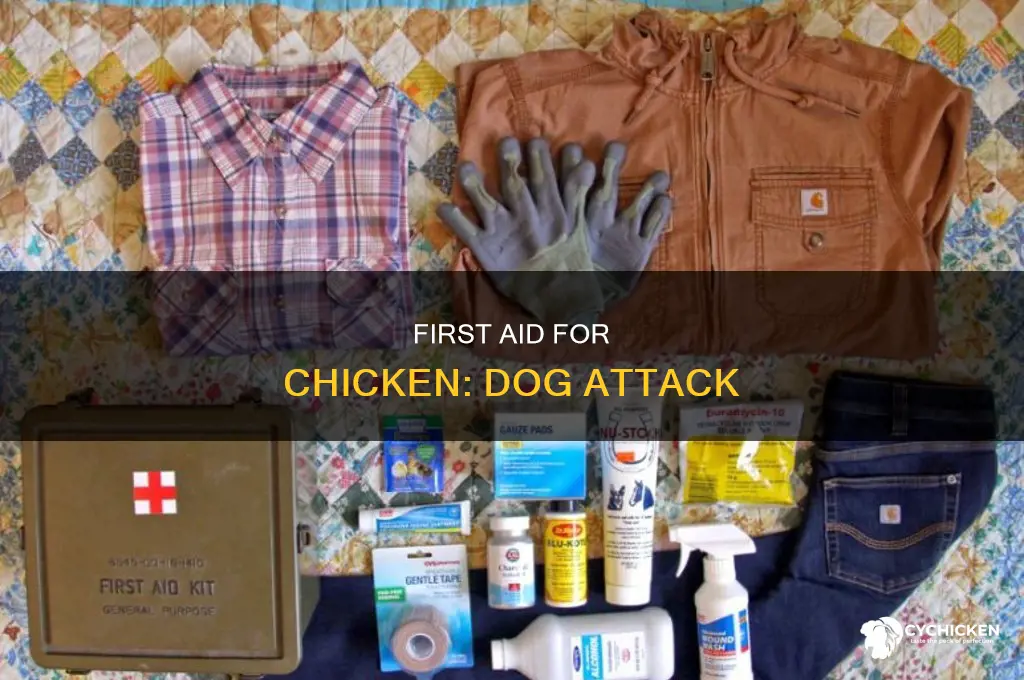 how to care for chicken attacked by dog