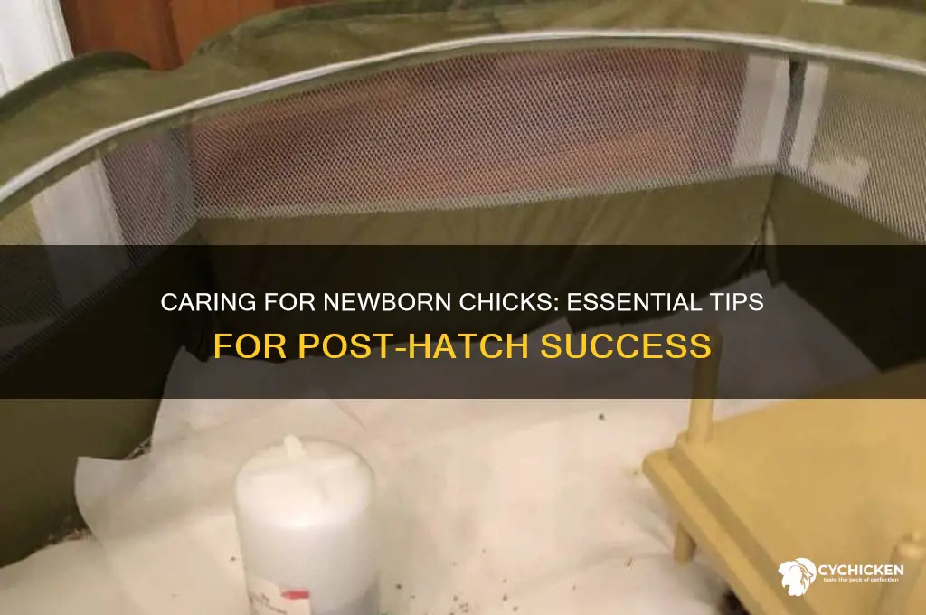how to care for chicks after they hatch