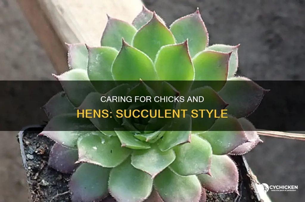 how to care for chicks and hens succulents