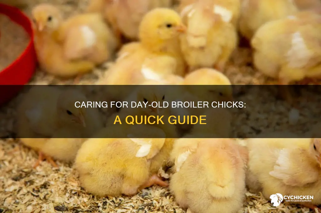 how to care for day old broiler chicks