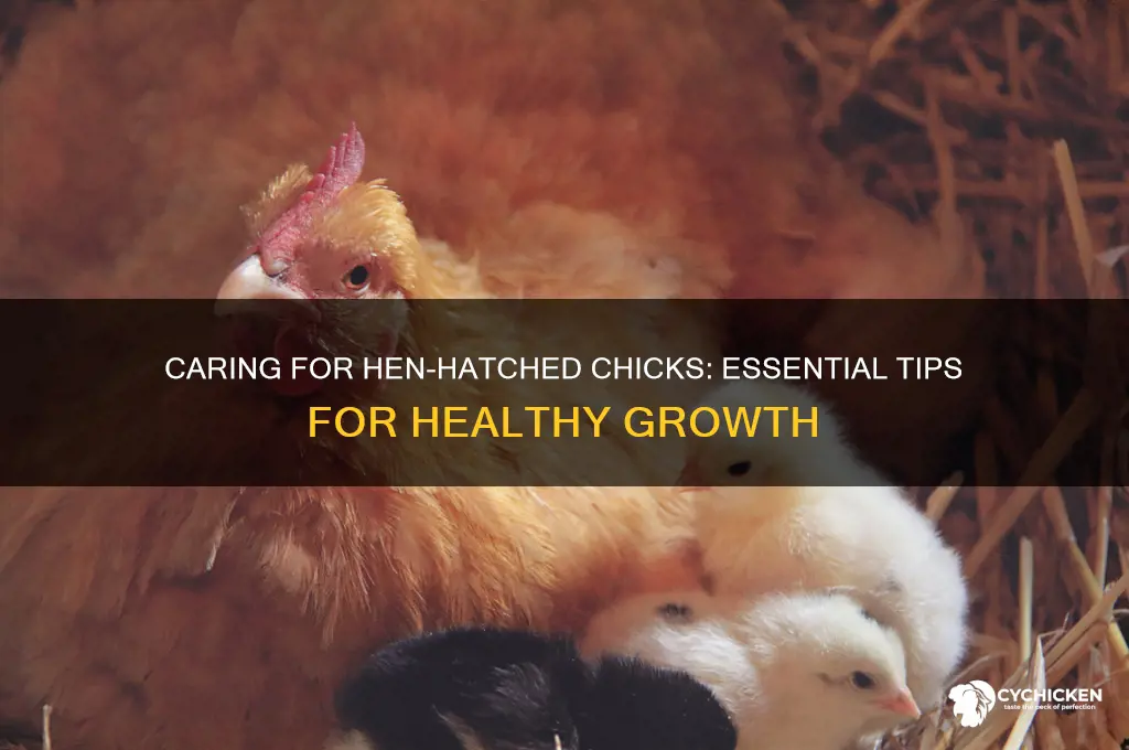 how to care for hen hatched chicks