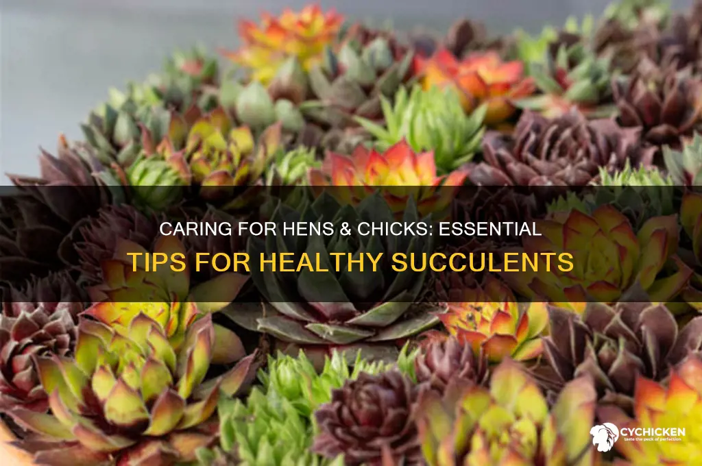how to care for hens & chicks plants