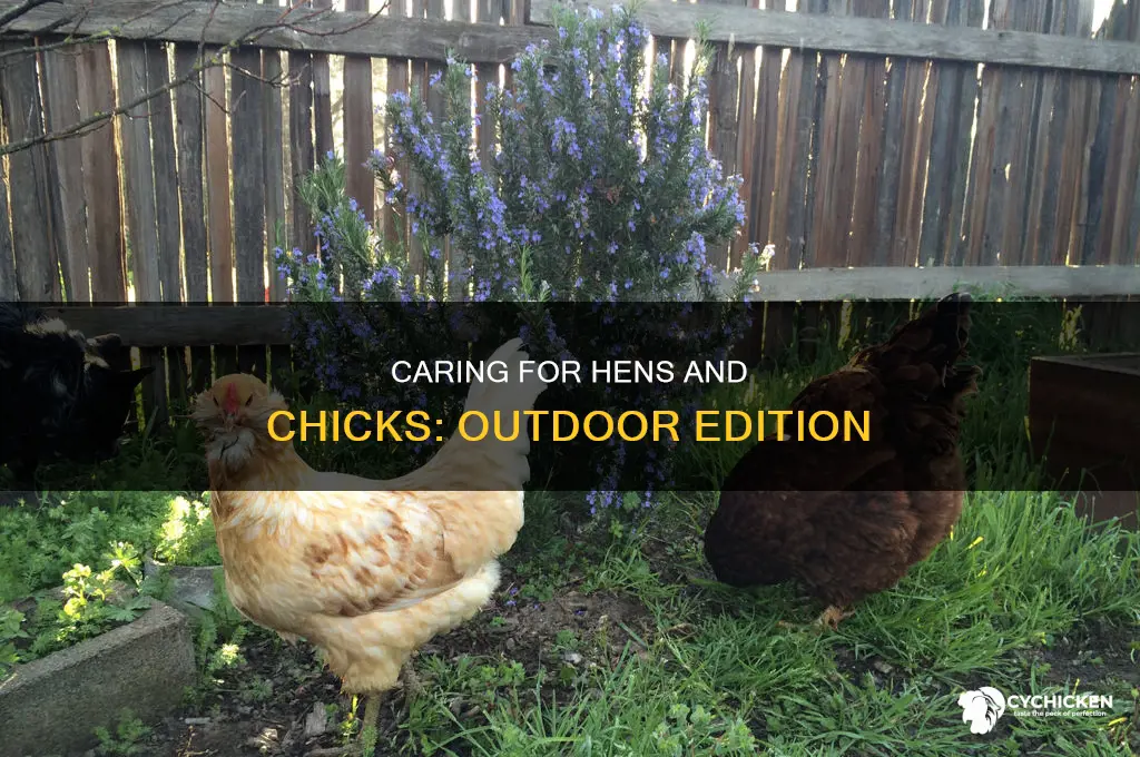 how to care for hens and chicks outdoors