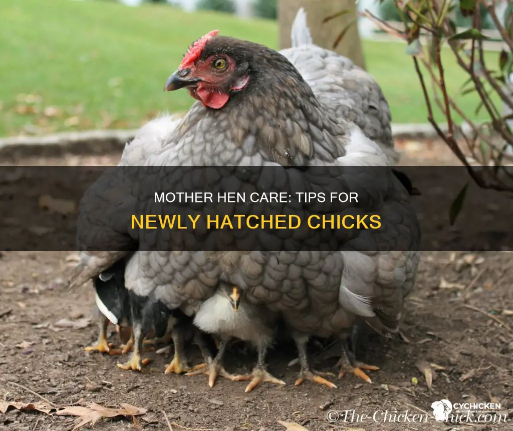 how to care for mother hen and newly hatched chicks