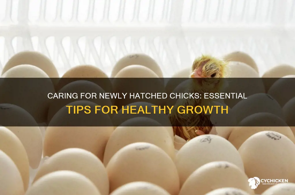 how to care for newly hatched chicks