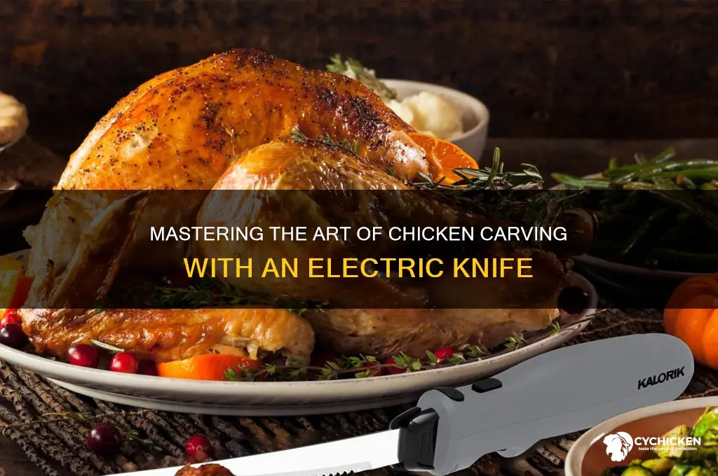 how to carve a chicken with electric knife