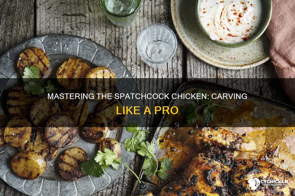 how to carve a spatchcock chicken into pieces