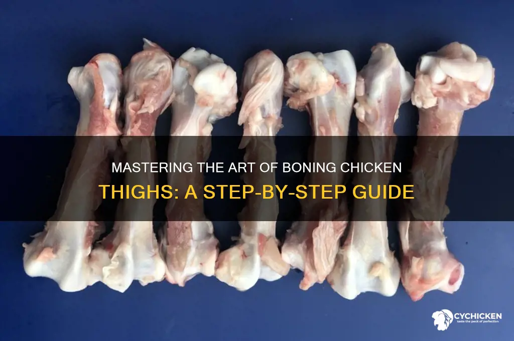 how to carvw the bone out of a chicken thigh