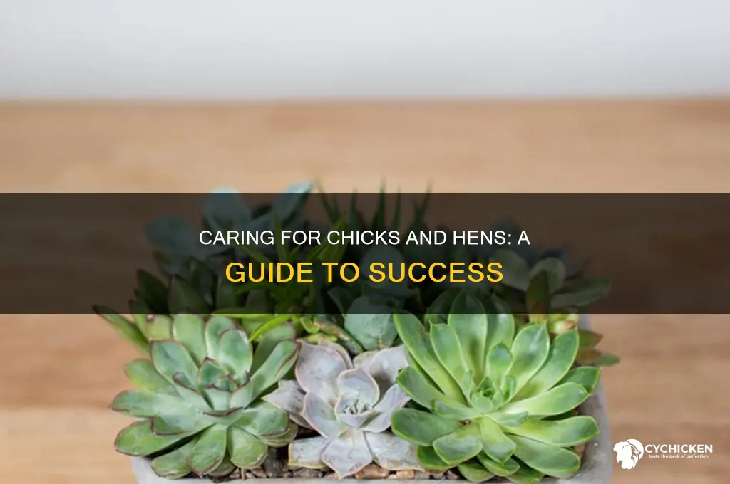 how to carw for chicks and hens plants