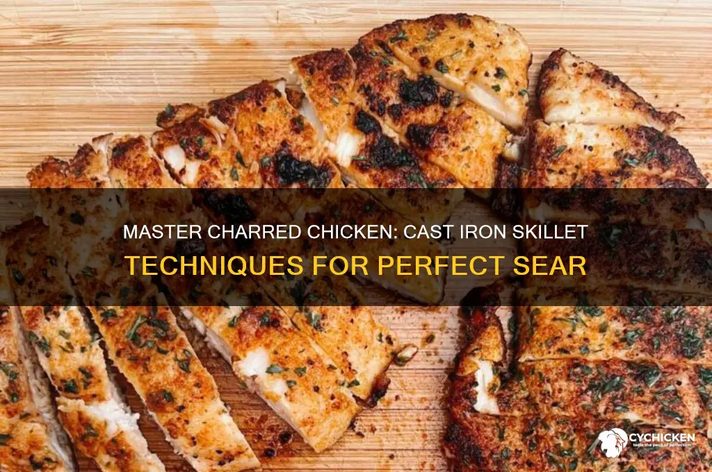 how to char chicken in cast iron