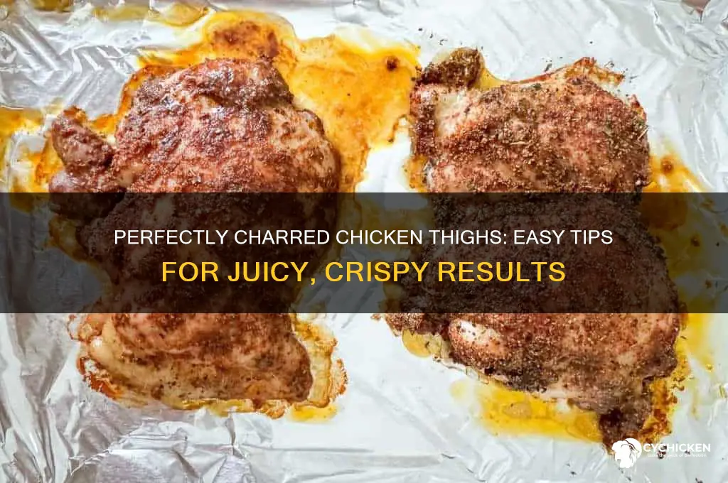 how to char chicken thighs