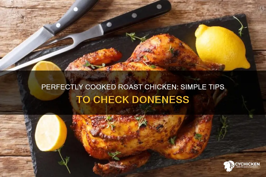 how to check a roast chicken is cooked