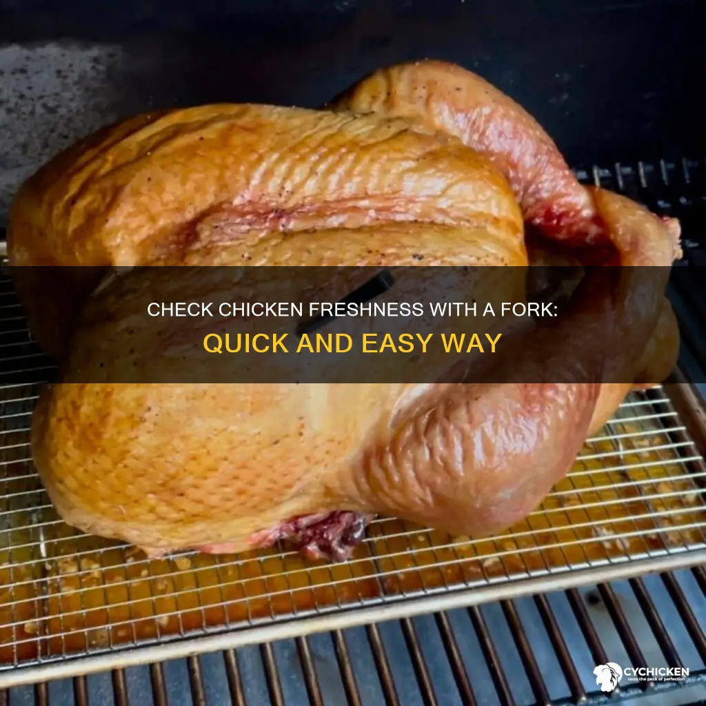how to check chicken fness with a forkor done