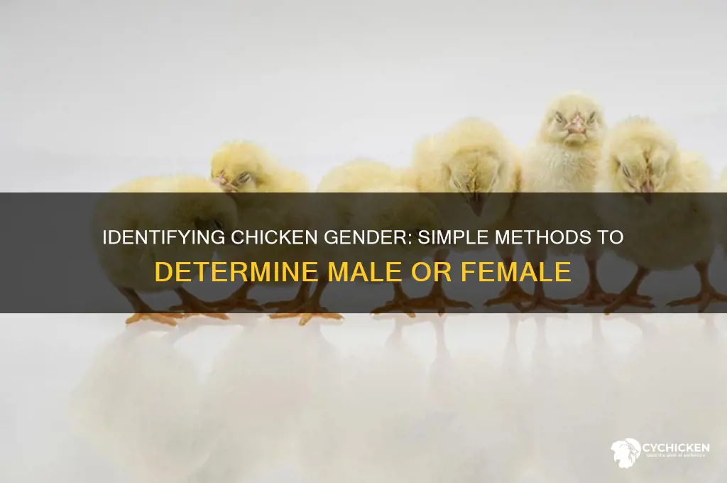 how to check chicken male or female