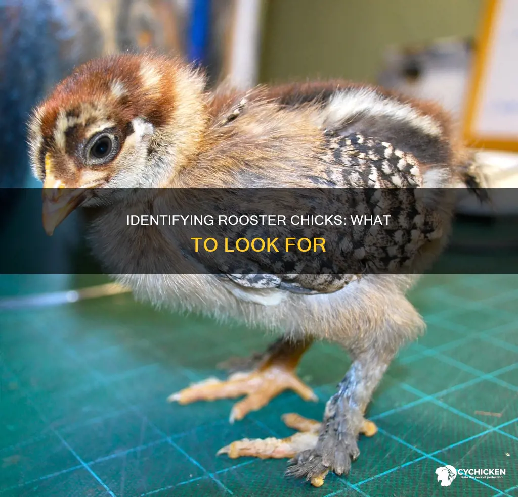 how to check if a chick is a rooster