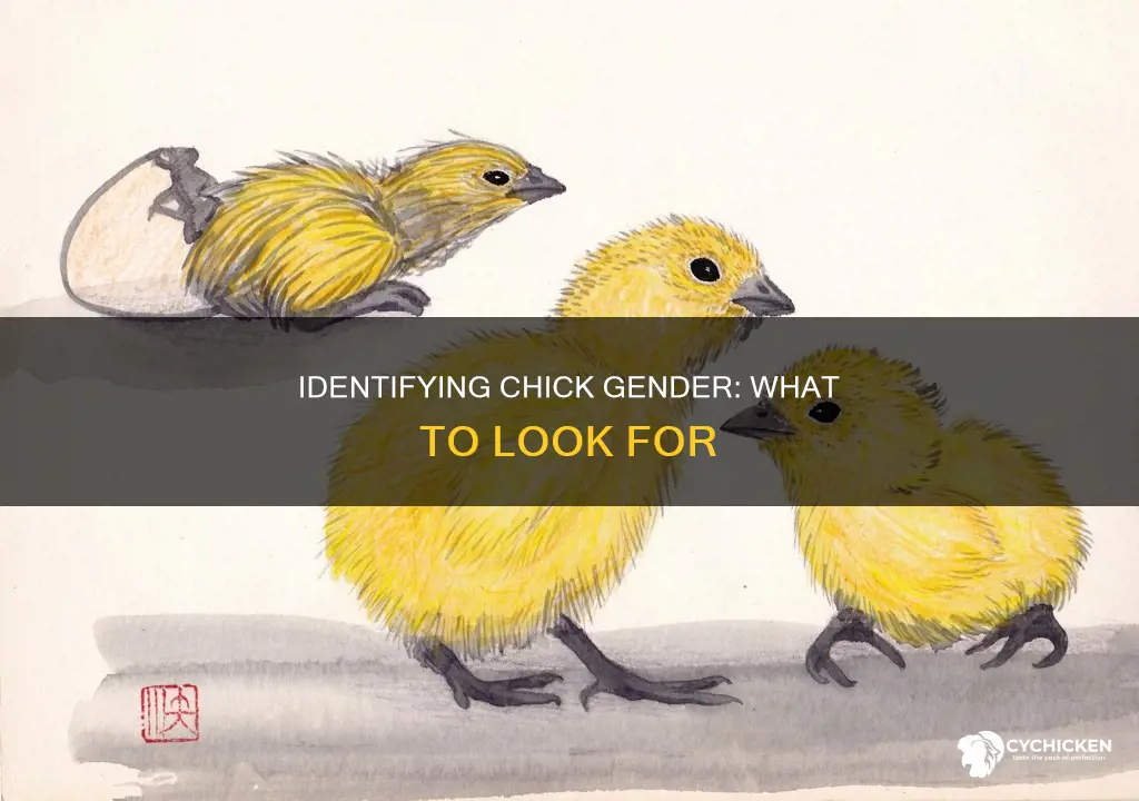 how to check if a chick is male or female