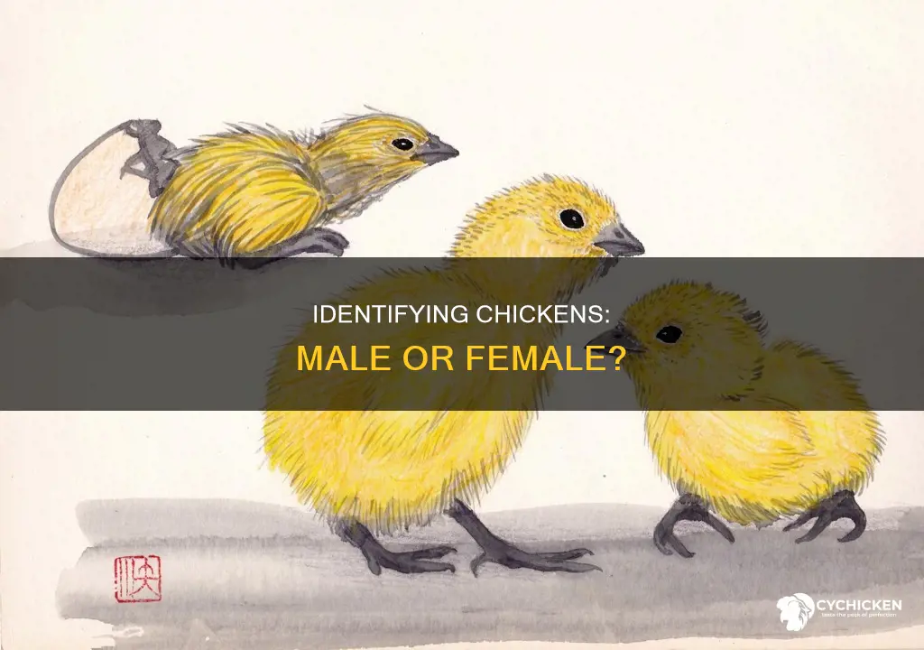 how to check if a chicken is male or female