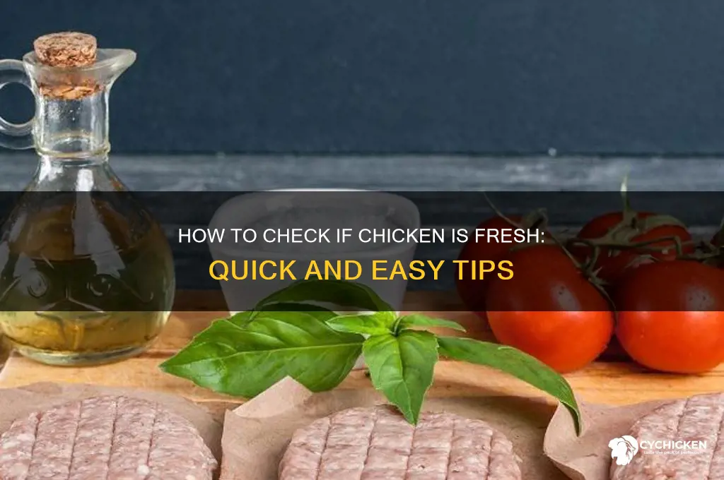 how to check if chicken is fresh