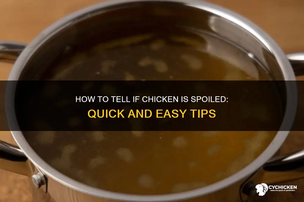 how to check if chicken is off