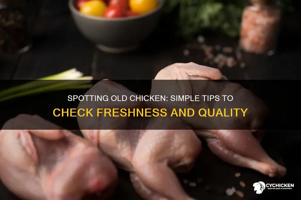 how to check if chicken is old