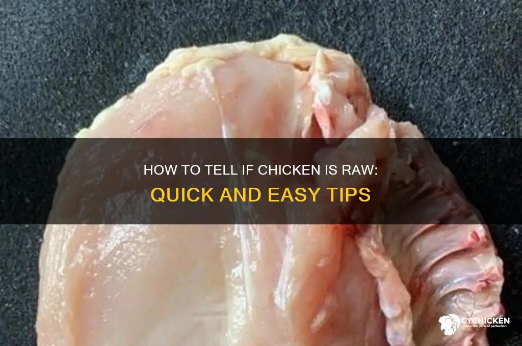 how to check if chicken is raw