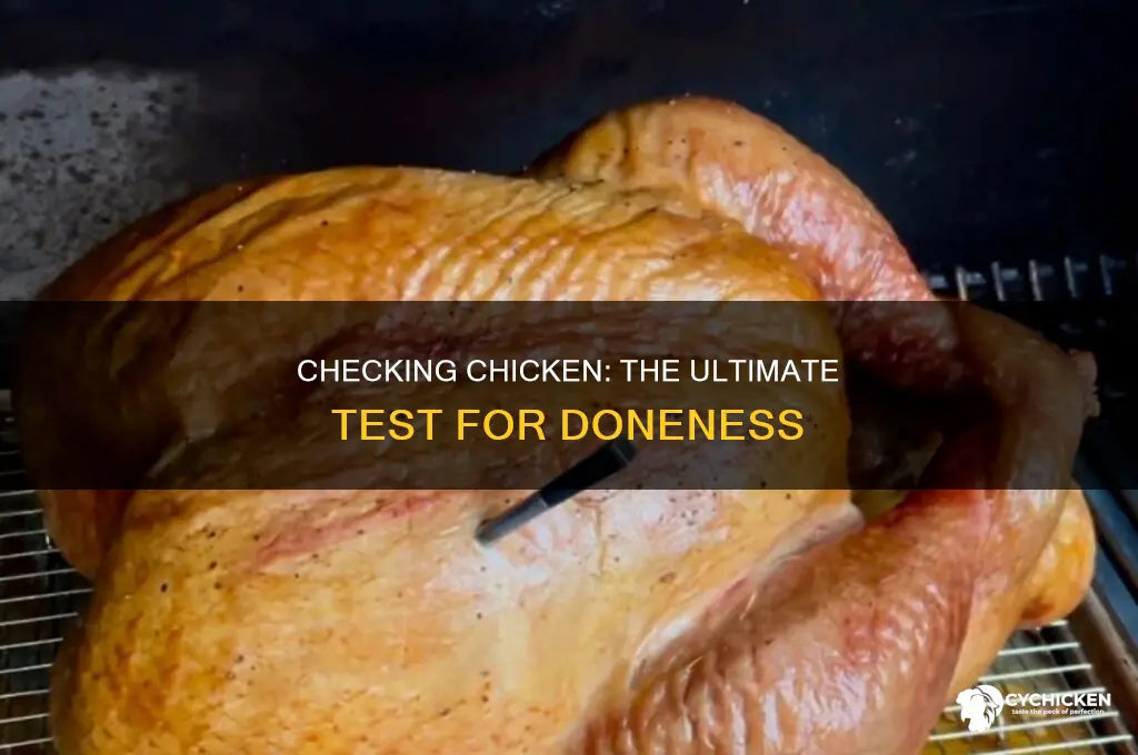 how to check if the chicken is ready