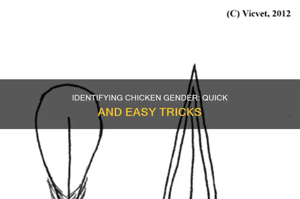 how to check the gender of a chicken