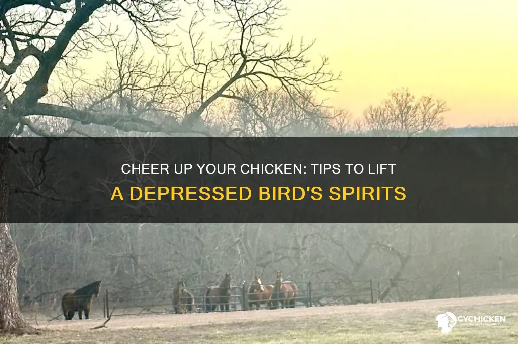 how to cheer up a depressed chicken