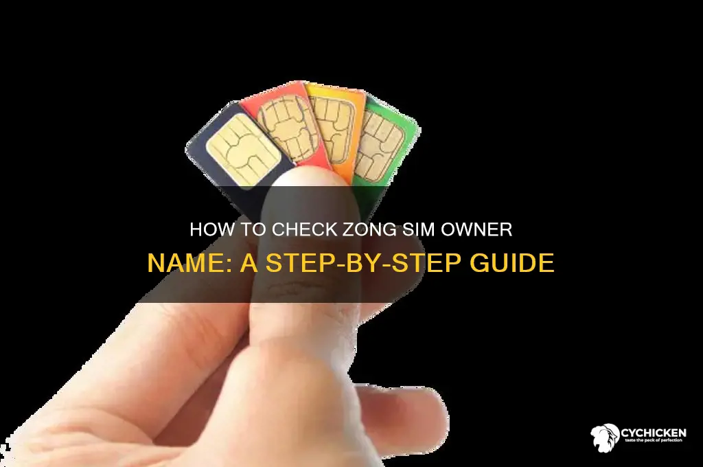 how to chick zong sim owner name