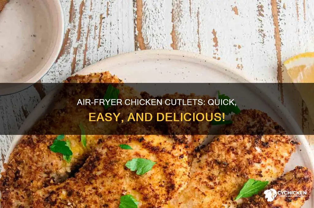 how to chicken cutlets in an airfry toaster