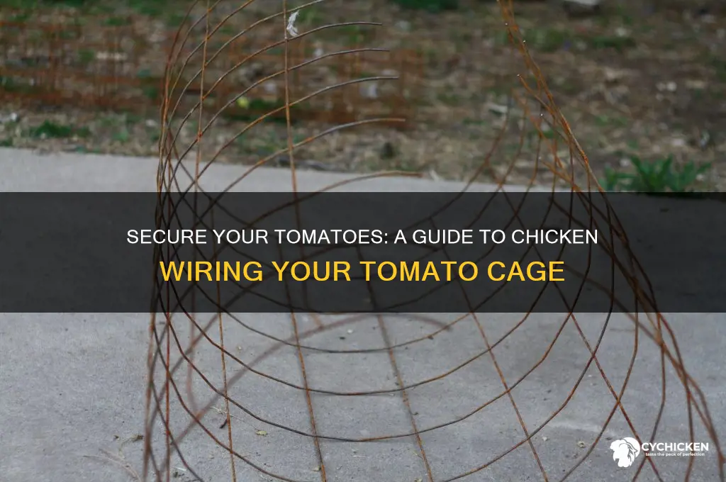 how to chicken wire your tomato cage