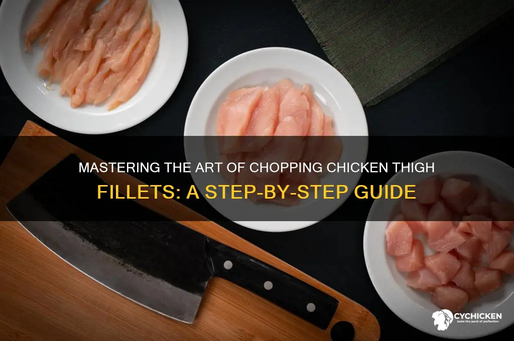 how to chop chicken thigh fillets