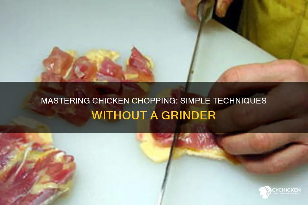 how to chop chicken without a grinder