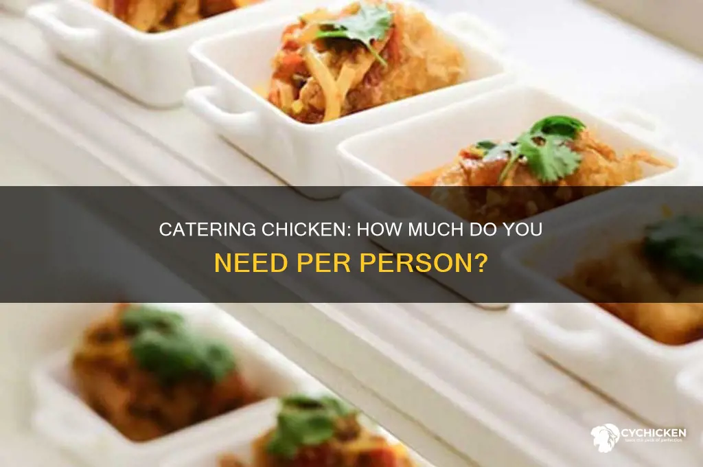 how to claculate catering chicken for 120 people