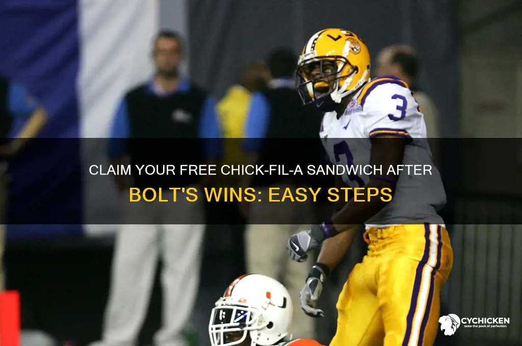 how to claim chick fil a sandwich after bolt
