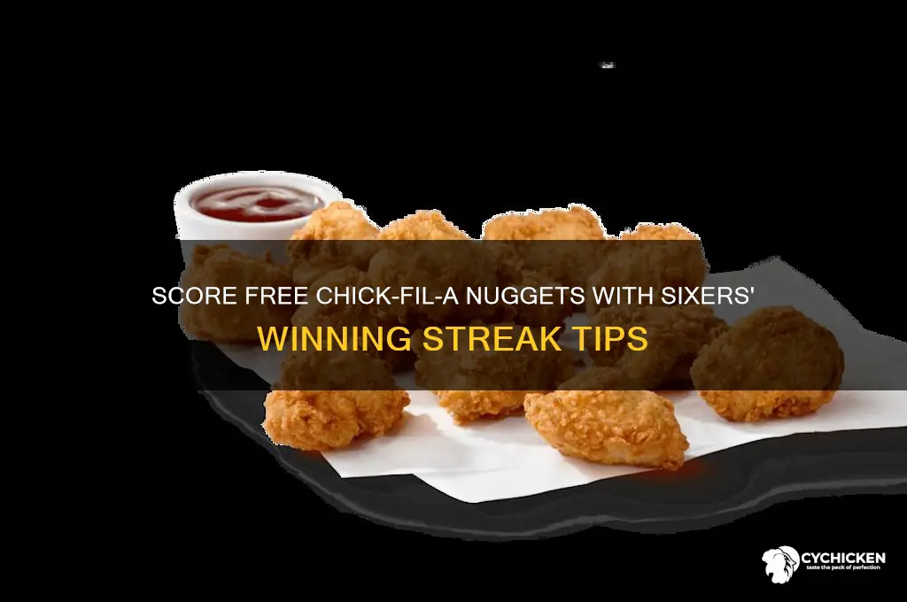 how to claim free chick fil a nuggets sixers