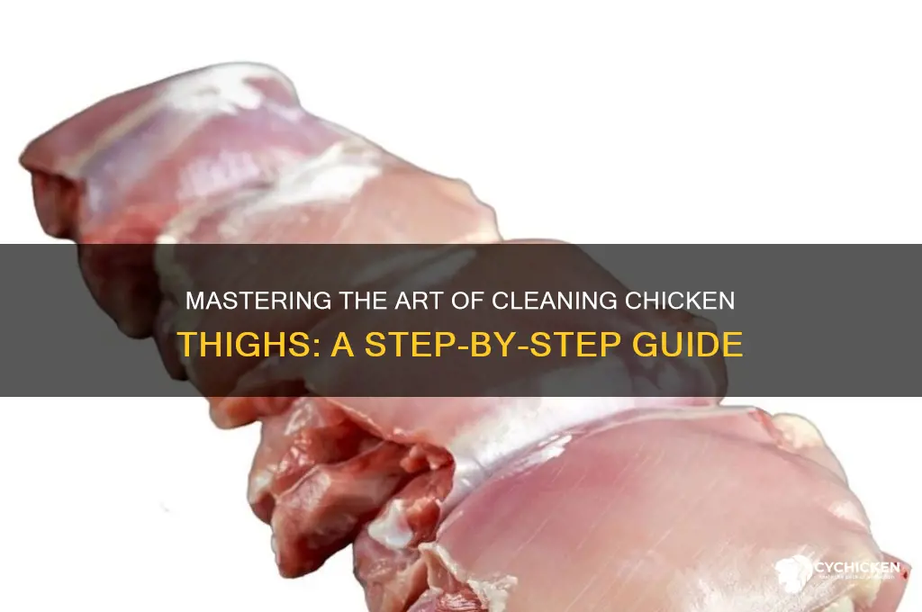 how to clean a chicken thigh
