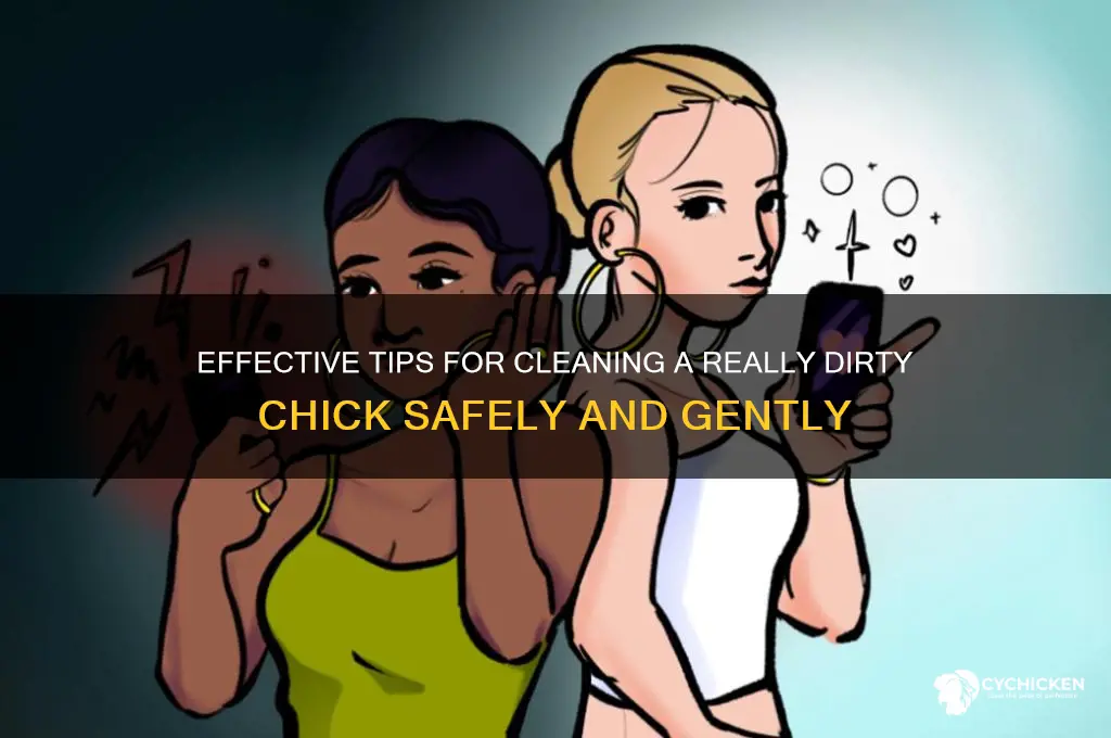 how to clean a really dirty chick