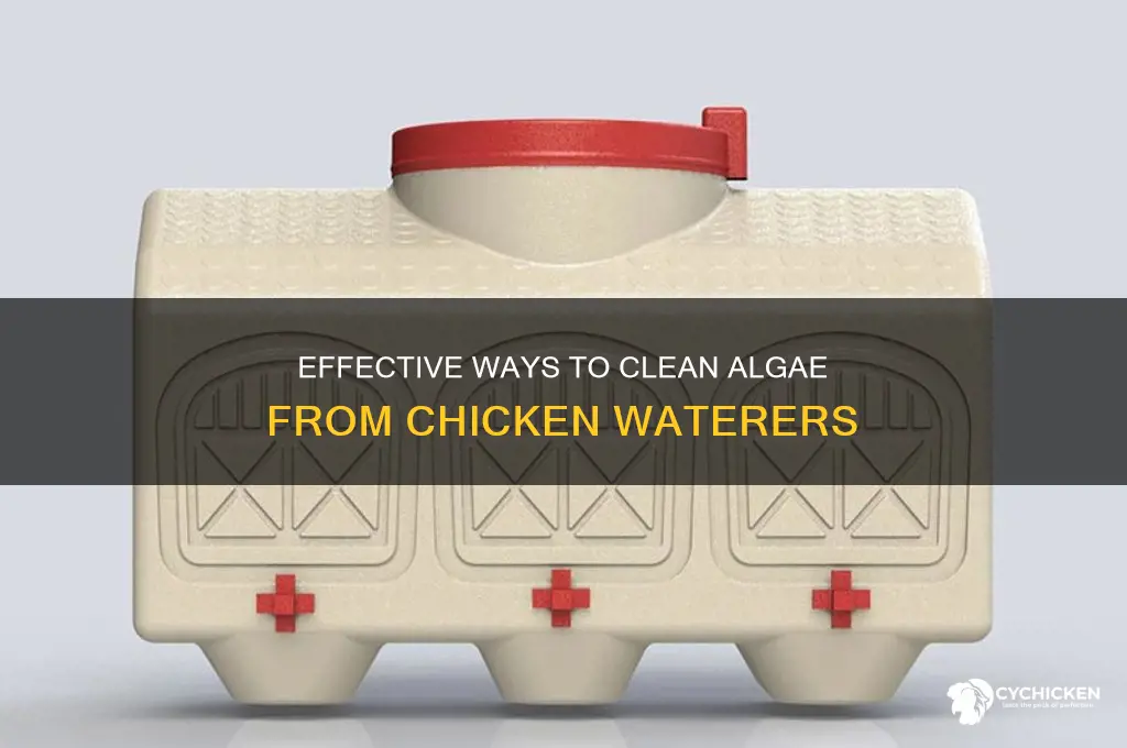 how to clean algae out of chicken waterer
