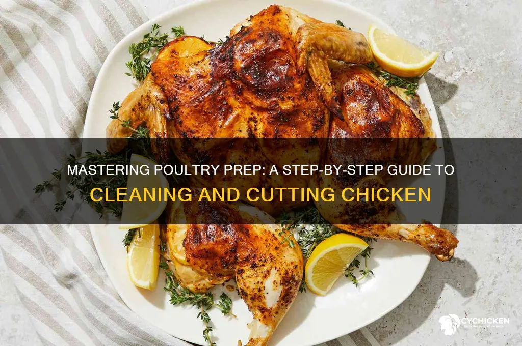 how to clean and cut a chicken