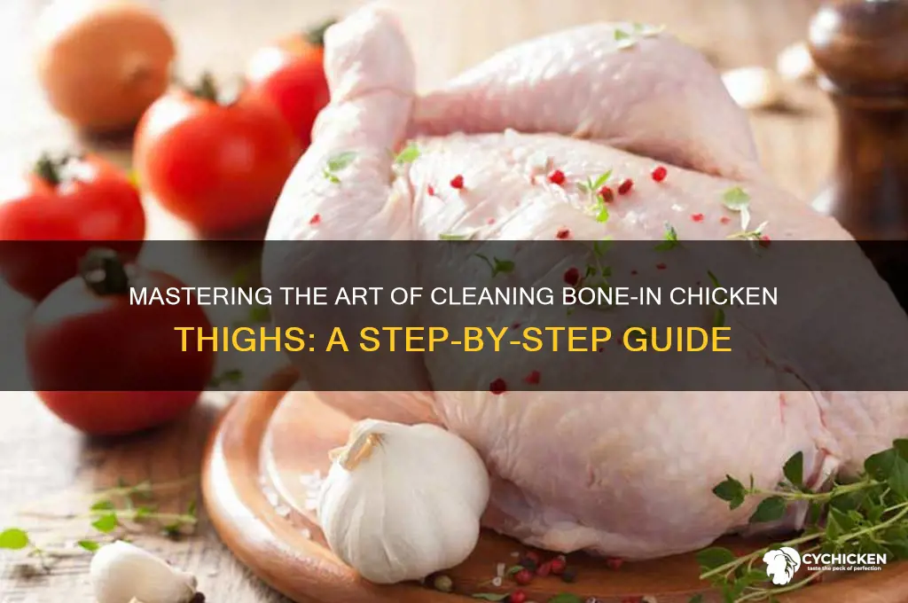 how to clean bone in chicken thighs